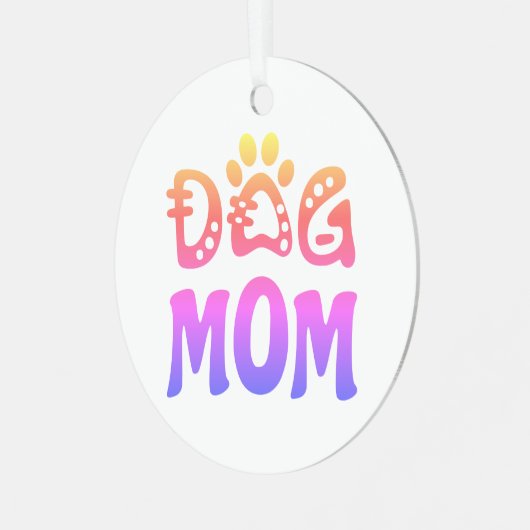 Mama Ornament Aus Metall (Vorderseite links)