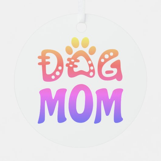 Mama Ornament Aus Metall (Vorderseite)