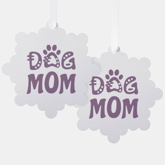 Mama Ornament Karte (Vorderseite/Rückseite)