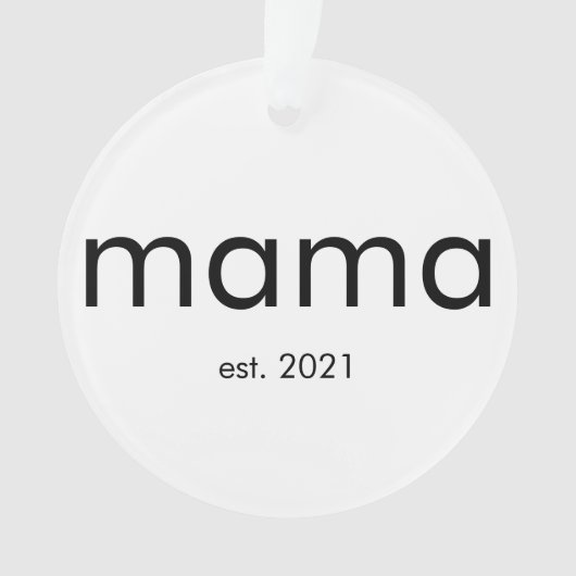 Mama-Ornament Ornament (Vorderseite)