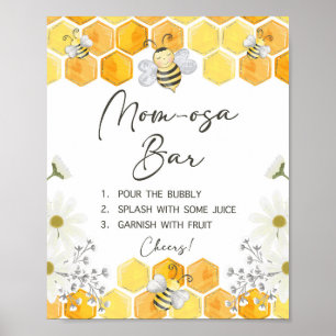 Mama-osa-Bar Baby Dusche Honigbiene Poster