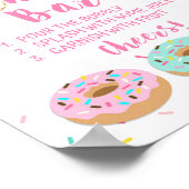 Mama osa Bar Baby Dusche Mimosa Schild Rosa Donuts (Ecke)