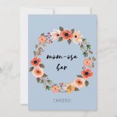 Mama-osa-Bar Baby Dusche Schild Einladung (Vorderseite)