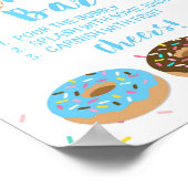 Mama osa Bar Blue Donut Sprinkle Duschgel Zeichen Poster (Ecke)