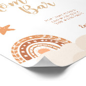 Mama-osa-Bar Boho Regenbogen-Zeichen Poster (Ecke)