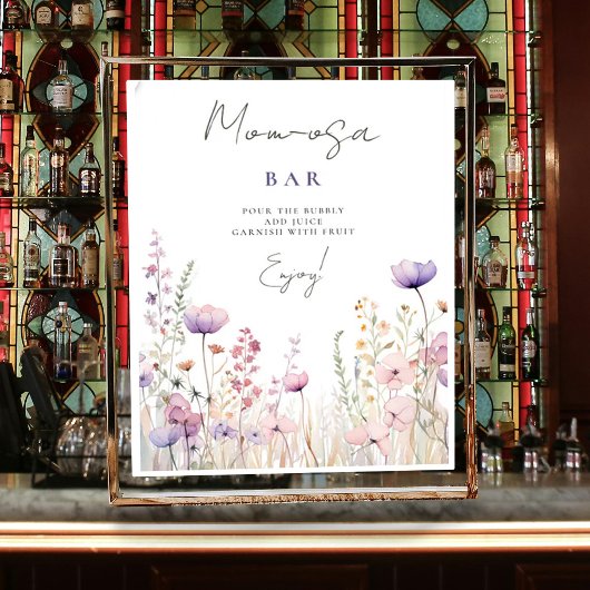 Mama-osa-Bar Meadow Wildblume Kinderdusche Woodlan Poster