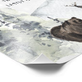 Mama-osa-Bar | Rustikaler Waldbär Fotodruck (Ecke)