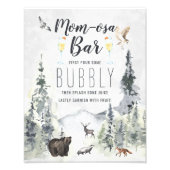 Mama-osa-Bar | Rustikaler Waldbär Fotodruck (Vorne)