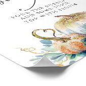 Mama-osa Bar Sign Succulents Pumpkins Kinderdusche Poster (Ecke)