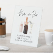 Mama-osa-Bar Zeichen für Babydusche Rosa Sockelschild (In SItu)