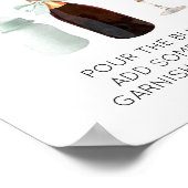 Mama-osa-Bar-Zeichen für Kinderdusche Grüne Seife  Poster (Ecke)