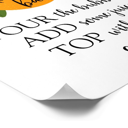 Mama-osa-Bar-Zeichen Poster (Ecke)