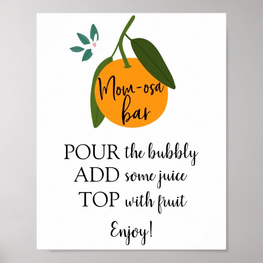 Mama-osa-Bar-Zeichen Poster (Vorne)