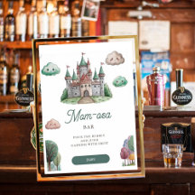 Mama-osa einmal auf einer grünen Burg Babydusche