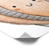 Mama-osa Heißluftballons Pastel Boy Babydusche Poster (Ecke)