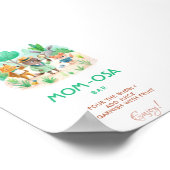 Mama-osa Little Explorer Detective Baby Shower Poster (Ecke)