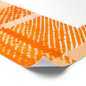 Mama osa Orange 3D Citrus Kariert Gezeichnet Kinde Poster (Ecke)