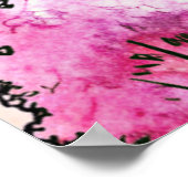 Mama osa Paris Bonjour Bebe Baby Shower Poster (Ecke)