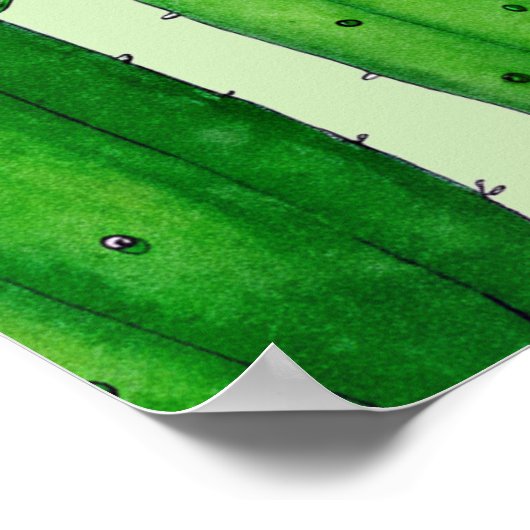 Mama-osa-Pickles-Gurken Grüne Babydusche Poster (Ecke)