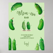 Mama-osa-Pickles-Gurken Grüne Babydusche Poster (Vorne)