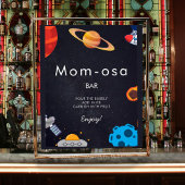 Mama-osa Space Boy Planets Astronaut Babydusche Poster