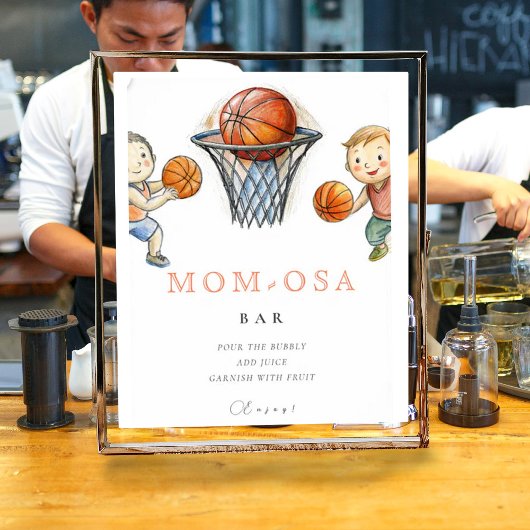 Mama-osa Unsere kleine Champ Basketball Kinderdusc Poster