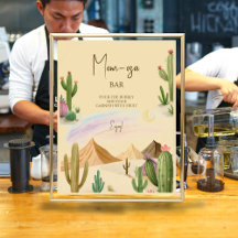 Mama-osa-Wüste Oh Cactus Boho Arch Baby Dusche