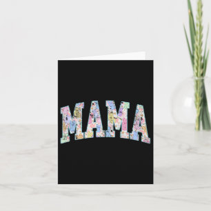 Mama Oster Retro Vielfältige Große Briefe farbenfr Karte