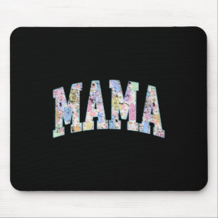 Mama Oster Retro Vielfältige Große Briefe farbenfr Mousepad