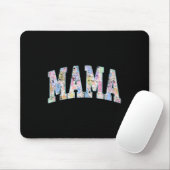 Mama Ostern Retro Varsity Große Buchstaben Bunt Ge Mousepad (Mit Mouse)