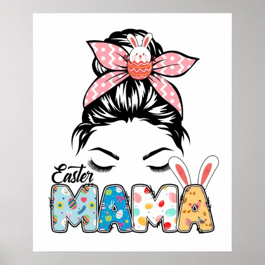 Mama Ostern, Retro, Vintage Poster (Vorne)