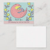 Mama Otter und ihr Baby Danke Karte (Vorne/Hinten)