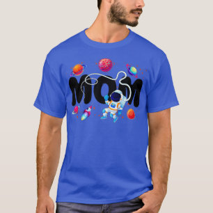 Mama Outer Planets Geburtstagsparty Astronauten Ra T-Shirt