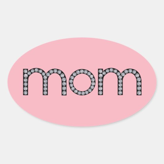 Mama Ovaler Aufkleber (Vorderseite)