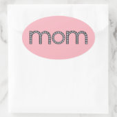 Mama Ovaler Aufkleber (Tasche)