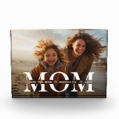 Mama-Overlay mit Kindernamen Mütter Tag Fotoblock (Vorderseite)