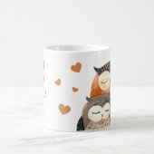Mama Owl & Nestling Beste Mama je Muttertag Kaffeetasse (Mittel)