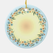 Mama Panda Bear individuelle Name Keramik Ornament (Hinten)