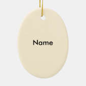 Mama Panda Bear Liebe Keramik Ornament (Hinten)