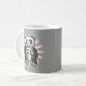 Mama Panda Bear Liebe Tasse (Vorderseite Links)
