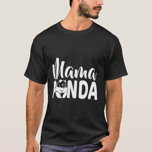 Mama Panda für Mama T-Shirt (Vorderseite)