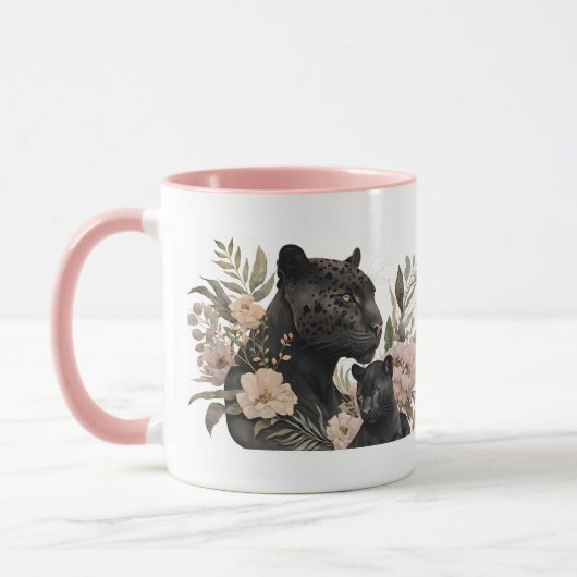 Mama Panther mit Cub Tasse (Links)