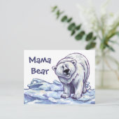 Mama Papa Bear Post Card Postkarte (Stehend Vorderseite)