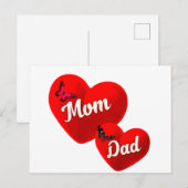 Mama-Papa  Postkarte (Vorne/Hinten)