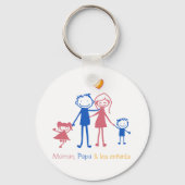 Mama, Papa und die Kinder Schlüsselanhänger (Vorderseite)