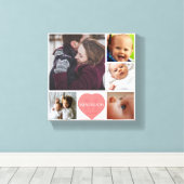 Mama Papa und Kinder Leinwanddruck (Insitu (Holzboden))