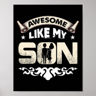 Mama Papa Zitat Großartig Wie Mein Sohn Glückliche Poster