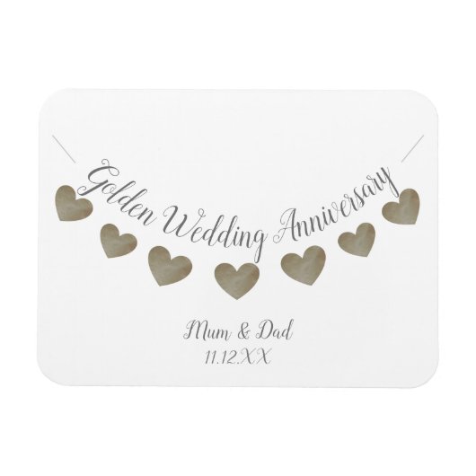 Mama & Papa zum 50. Geburtstag Magnet (Horizontal)