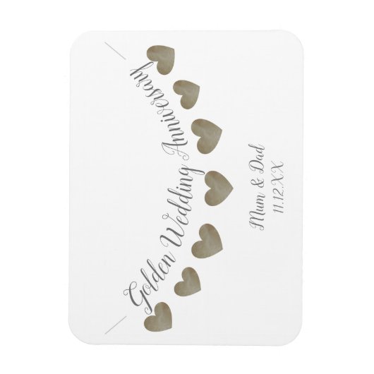 Mama & Papa zum 50. Geburtstag Magnet (Vertikal)