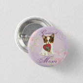 Mama Papillon Heart Button (Vorne & Hinten)